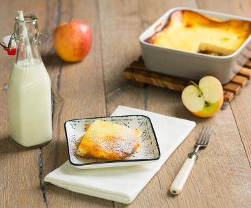 Apfel Topfen Auflauf