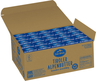 Tirol Milch Teebutter 20g - Karton 2kg