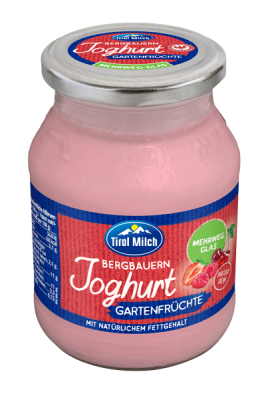 Tiroler Bergbauern Joghurt Gartenfrüchte 4% 450g