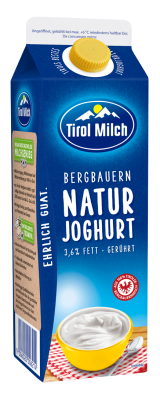 Tirol Milch Naturjoghurt 1kg cremig gerührt 3,6%