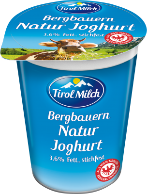 Tirol Milch Naturjoghurt 250g stichfest 3,6%