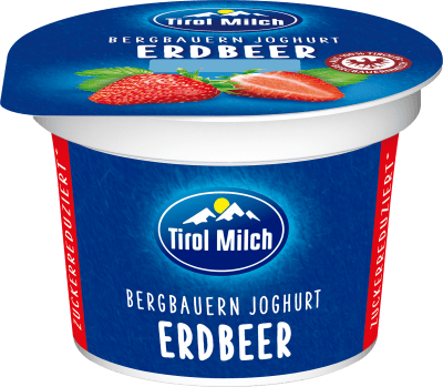 Zuckerreduziertes Fruchtjoghurt Erdbeer 100g