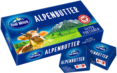 Tirol Milch Alpenbutter 6 x 20g